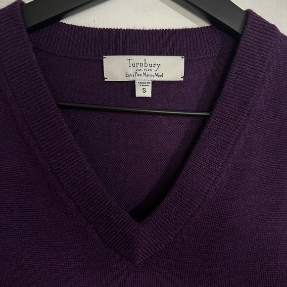 Turnbury Mens 100% Extra Fine Merino Wool Sweater Vest - Picture 2 of 6